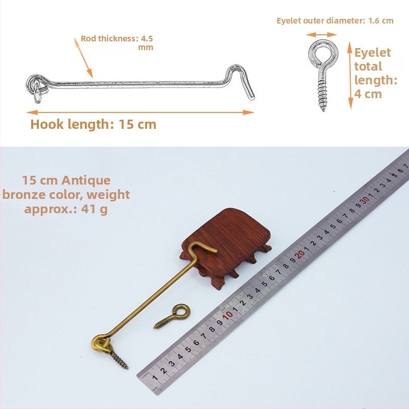 Kuka za vrata i prozore, od mesinga, vintage kineski stil, model T1403