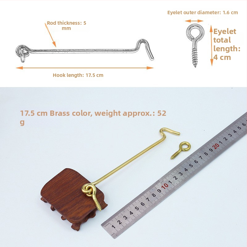 Kuka za vrata i prozore, od mesinga, vintage kineski stil, model T1403