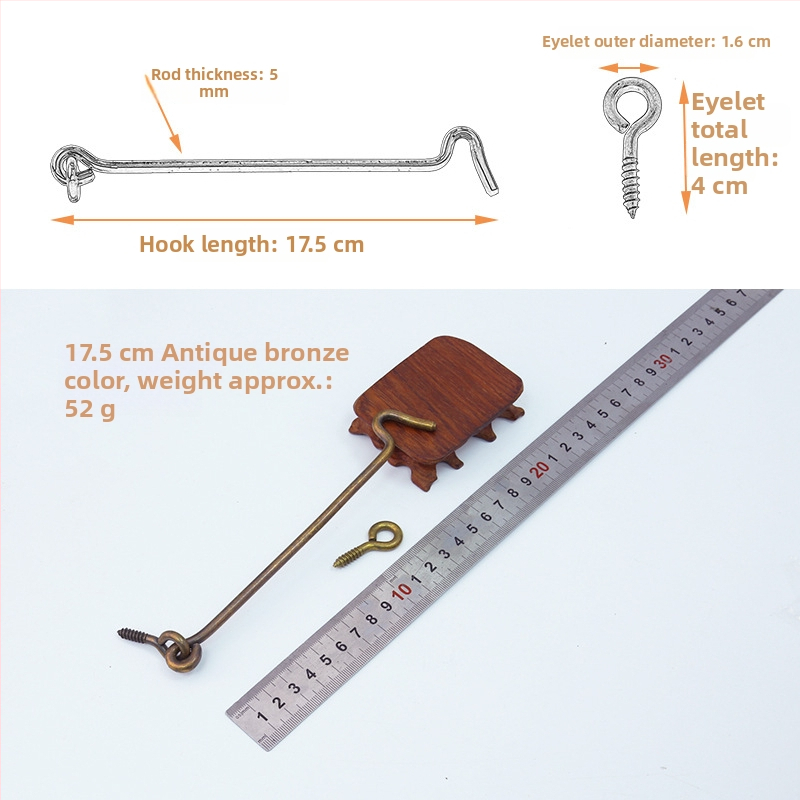 Kuka za vrata i prozore, od mesinga, vintage kineski stil, model T1403