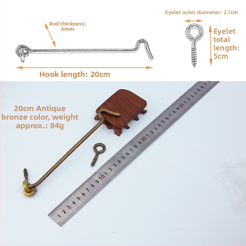 Kuka za vrata i prozore, od mesinga, vintage kineski stil, model T1403