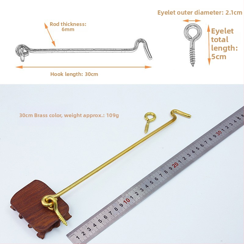 Kuka za vrata i prozore, od mesinga, vintage kineski stil, model T1403