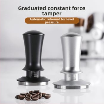 Ταμπερ για εσπρέσο από ανοξείδωτο ατσάλι με ρυθμιζόμενη κλίμακα, βάρος 350 g