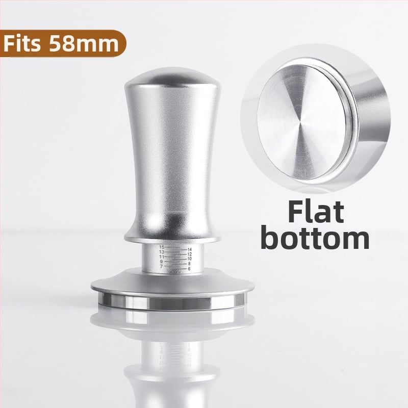 Ταμπερ για εσπρέσο από ανοξείδωτο ατσάλι με ρυθμιζόμενη κλίμακα, βάρος 350 g