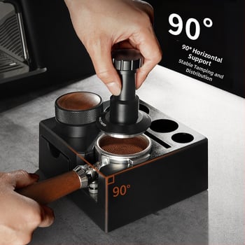 Sansl ιταλική μηχανή καφέ με πολυλειτουργική λαβή και βάση πούδρας — υψηλής ποιότητας