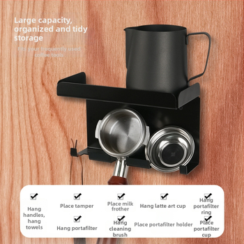 Ράφι αποθήκευσης εξοπλισμού καφέ μπαρ, πολυλειτουργικός διοργανωτής, σιδερένιο, μοντέρνος μινιμαλισμός, κατάλληλο για εστιατόριο, σπίτι και καφέ