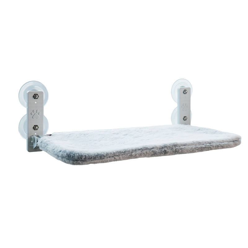 Hamac pentru pisici la fereastră – pluș imitând iepurele, Lexuan, potrivit pentru pisici