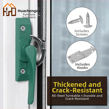 Polmesiačikový zámkový hák pre dvere a okná, z nehrdzavejúcej ocele/alumíniovej zliatiny, vhodný pre posuvné okná, detská ochrana