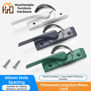 Polmesiačikový zámkový hák pre dvere a okná, z nehrdzavejúcej ocele/alumíniovej zliatiny, vhodný pre posuvné okná, detská ochrana