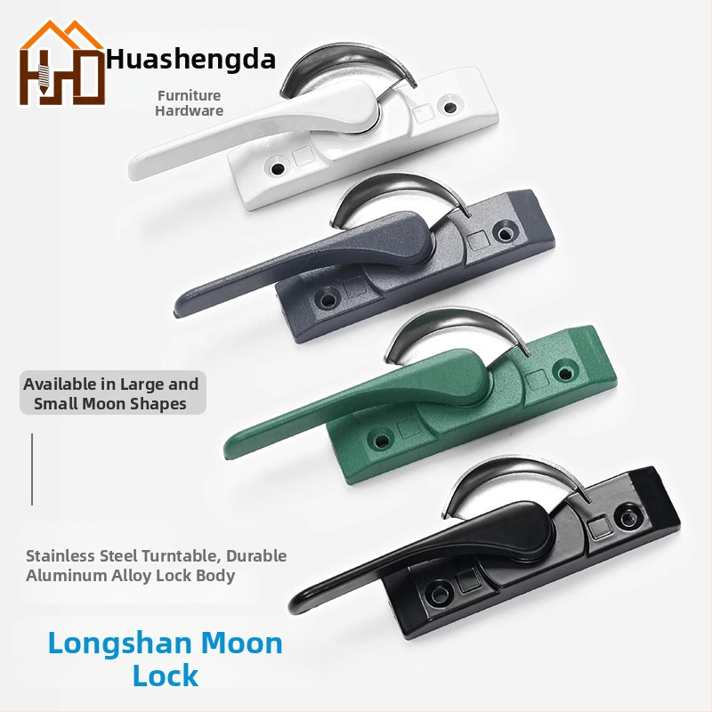 Polmesiačikový zámkový hák pre dvere a okná, z nehrdzavejúcej ocele/alumíniovej zliatiny, vhodný pre posuvné okná, detská ochrana