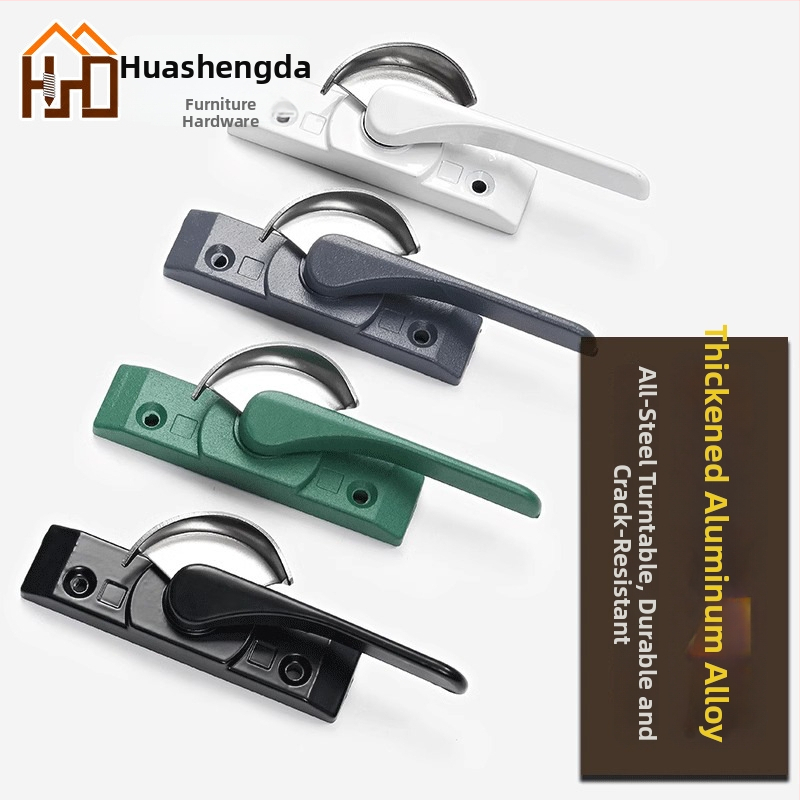 Polmesiačikový zámkový hák pre dvere a okná, z nehrdzavejúcej ocele/alumíniovej zliatiny, vhodný pre posuvné okná, detská ochrana