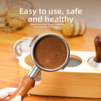 KLAM λαβή πορταφίλτρου χωρίς κάτω για μηχανές καφέ, σώμα από ανοξείδωτο χάλυβα 304, διπλό αυτί, μοντέρνο μινιμαλιστικό στυλ