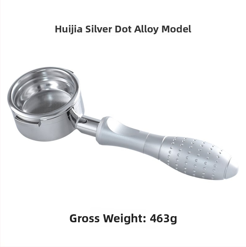 KLAM λαβή πορταφίλτρου χωρίς κάτω για μηχανές καφέ, σώμα από ανοξείδωτο χάλυβα 304, διπλό αυτί, μοντέρνο μινιμαλιστικό στυλ