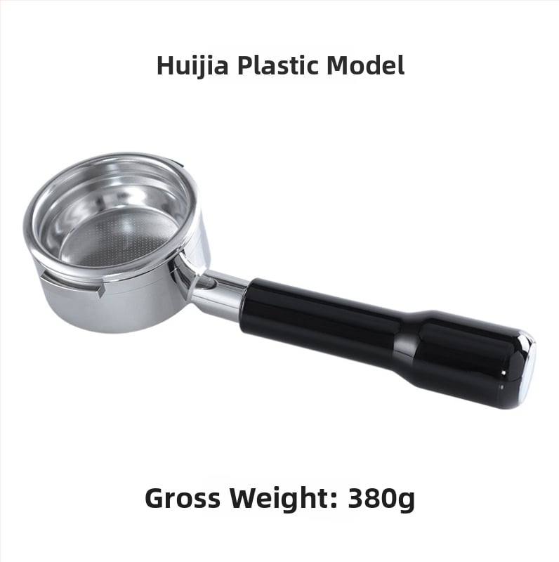 KLAM λαβή πορταφίλτρου χωρίς κάτω για μηχανές καφέ, σώμα από ανοξείδωτο χάλυβα 304, διπλό αυτί, μοντέρνο μινιμαλιστικό στυλ