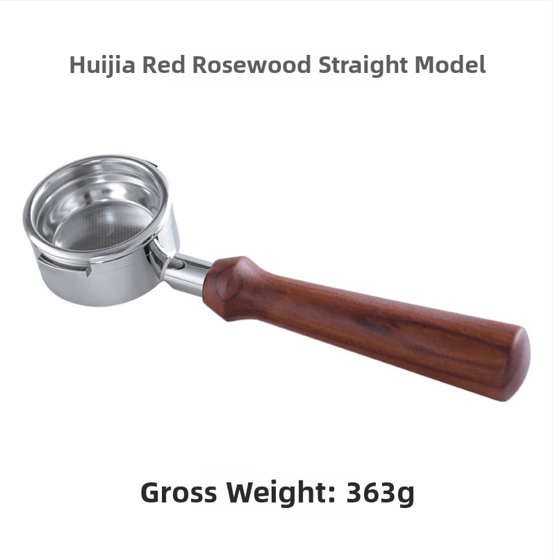 KLAM λαβή πορταφίλτρου χωρίς κάτω για μηχανές καφέ, σώμα από ανοξείδωτο χάλυβα 304, διπλό αυτί, μοντέρνο μινιμαλιστικό στυλ