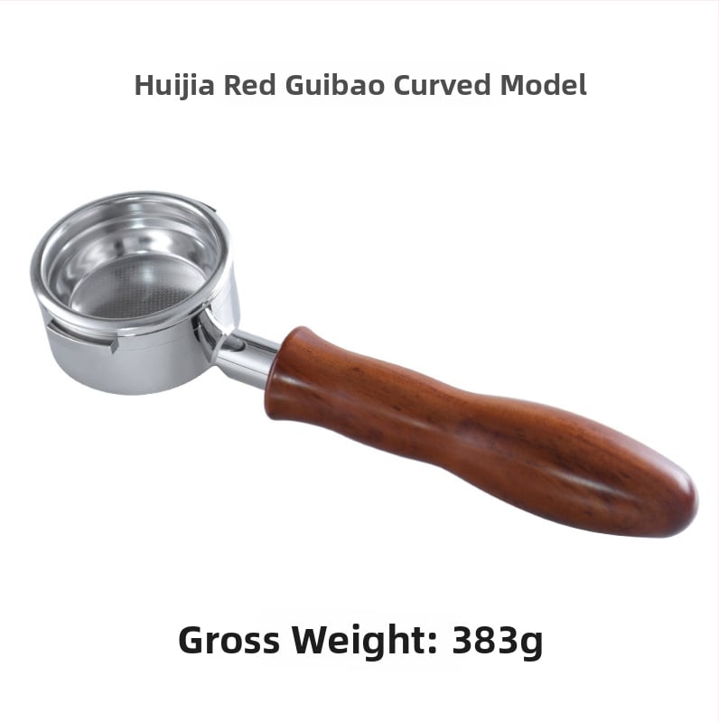 KLAM λαβή πορταφίλτρου χωρίς κάτω για μηχανές καφέ, σώμα από ανοξείδωτο χάλυβα 304, διπλό αυτί, μοντέρνο μινιμαλιστικό στυλ