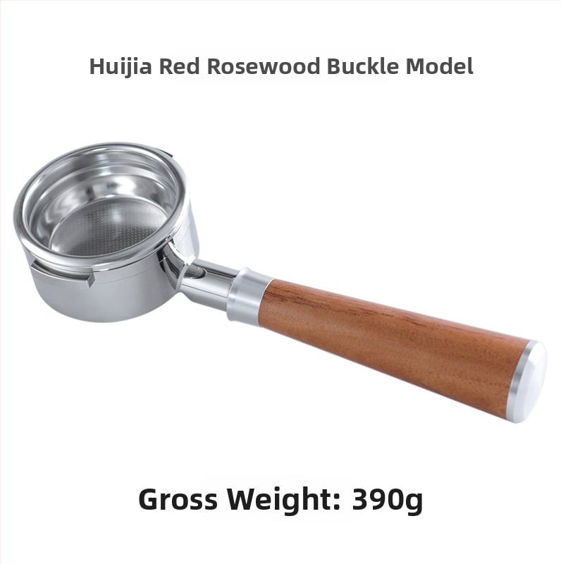 KLAM λαβή πορταφίλτρου χωρίς κάτω για μηχανές καφέ, σώμα από ανοξείδωτο χάλυβα 304, διπλό αυτί, μοντέρνο μινιμαλιστικό στυλ