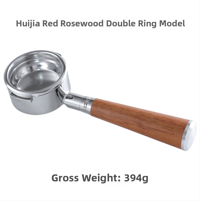 KLAM λαβή πορταφίλτρου χωρίς κάτω για μηχανές καφέ, σώμα από ανοξείδωτο χάλυβα 304, διπλό αυτί, μοντέρνο μινιμαλιστικό στυλ