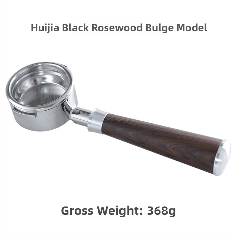 KLAM λαβή πορταφίλτρου χωρίς κάτω για μηχανές καφέ, σώμα από ανοξείδωτο χάλυβα 304, διπλό αυτί, μοντέρνο μινιμαλιστικό στυλ