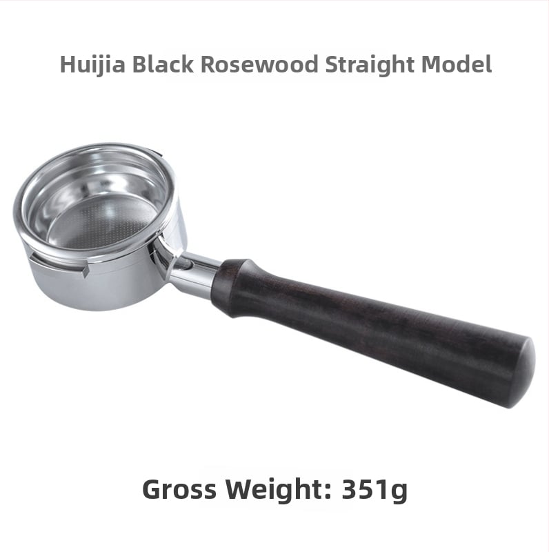 KLAM λαβή πορταφίλτρου χωρίς κάτω για μηχανές καφέ, σώμα από ανοξείδωτο χάλυβα 304, διπλό αυτί, μοντέρνο μινιμαλιστικό στυλ