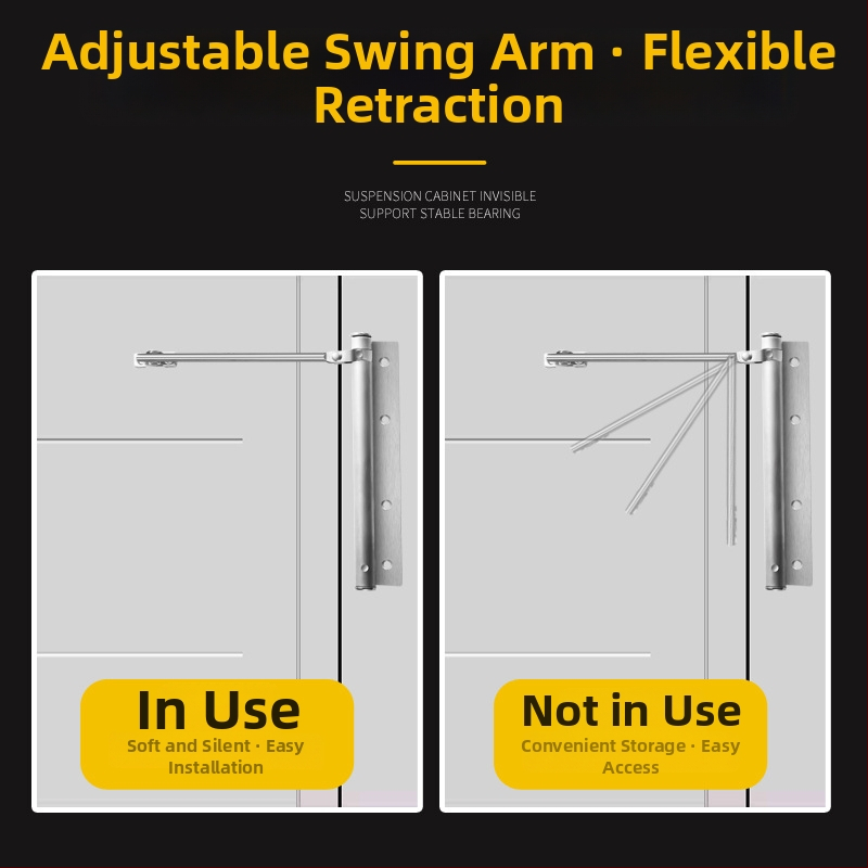 Ajtózáró - rozsdamentes acél, modern stílus, márka Good caster, modell: Door shutter