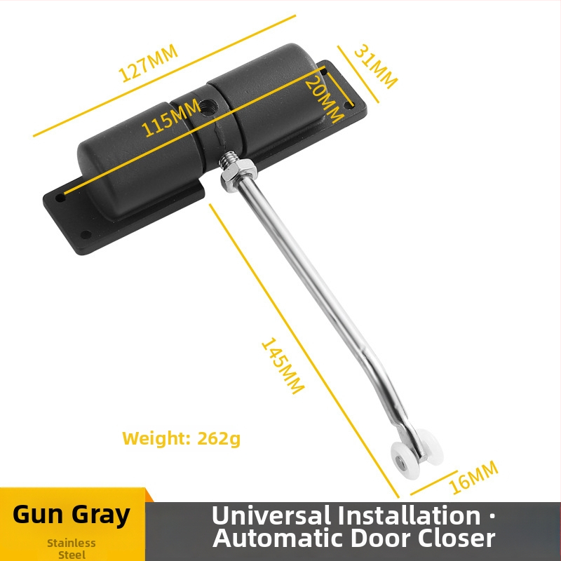 Ajtózáró - rozsdamentes acél, modern stílus, márka Good caster, modell: Door shutter