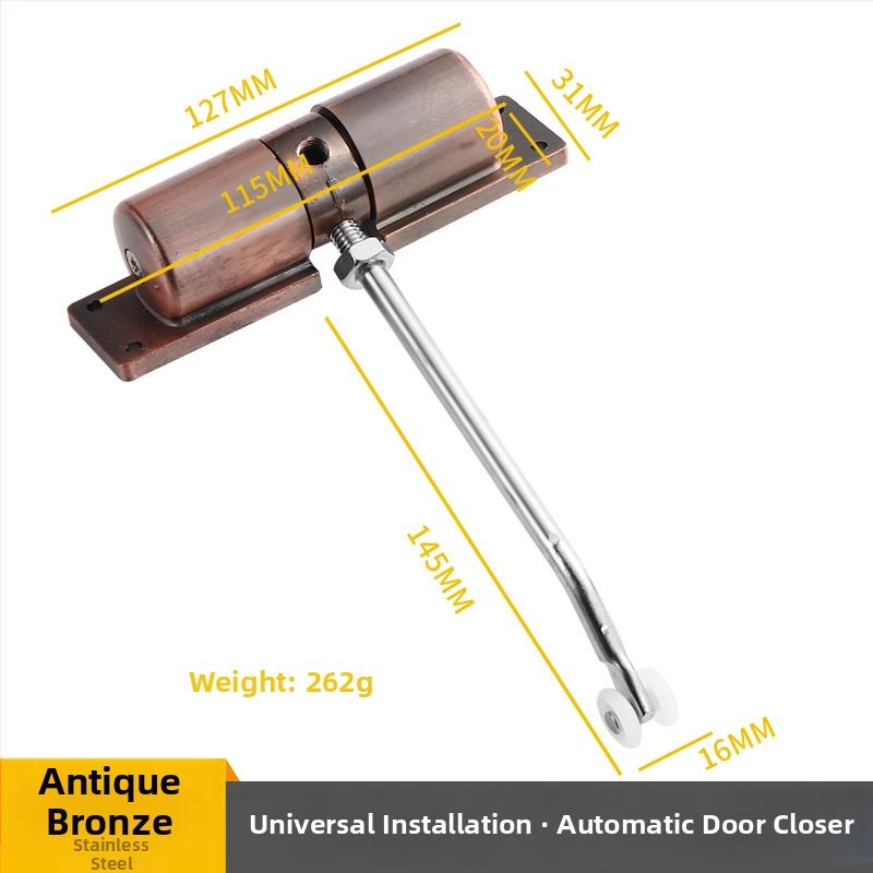 Ajtózáró - rozsdamentes acél, modern stílus, márka Good caster, modell: Door shutter