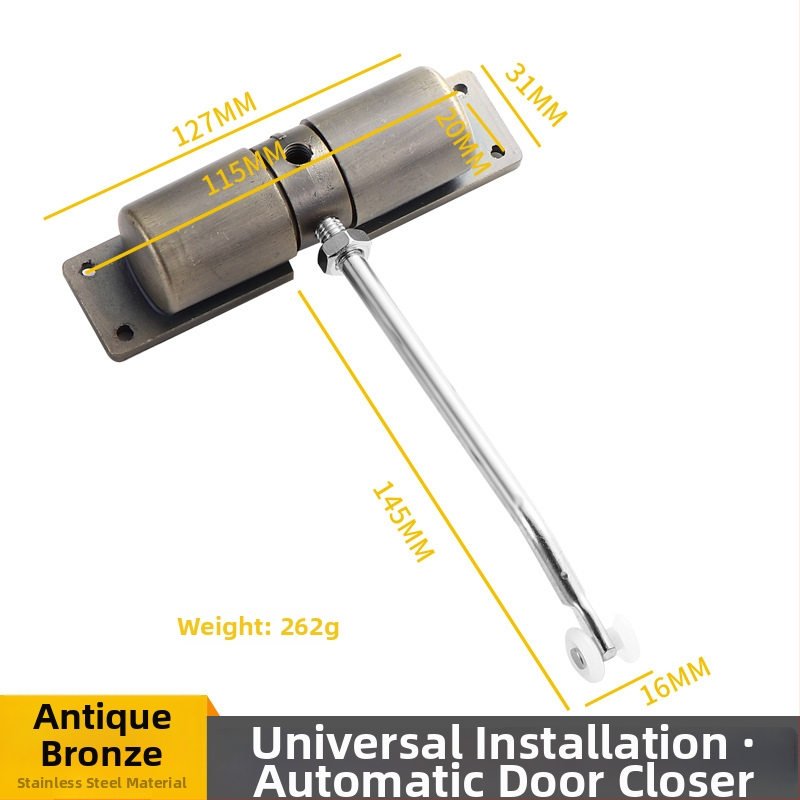 Ajtózáró - rozsdamentes acél, modern stílus, márka Good caster, modell: Door shutter