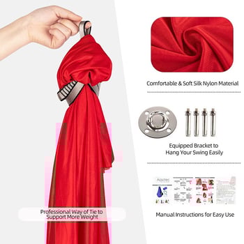 Beltéri szenzoros edzés hintázó gyerekeknek — nejlon felületű függőágy, konzol nélkül, max terhelés 200 kg