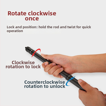 Ράβδος στήριξης ανθρακονημάτων με εσωτερική τοποθέτηση και περιστρεφόμενο κλείδωμα – εξάρτημα για σκηνή κατασκήνωσης