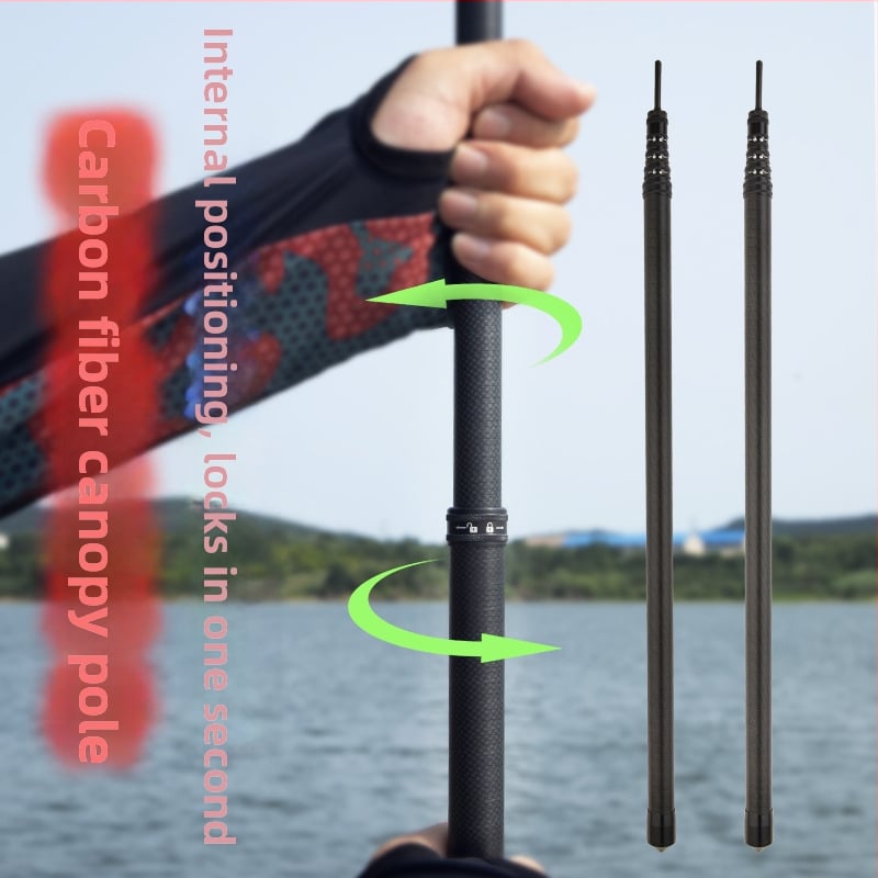 Ράβδος στήριξης ανθρακονημάτων με εσωτερική τοποθέτηση και περιστρεφόμενο κλείδωμα – εξάρτημα για σκηνή κατασκήνωσης