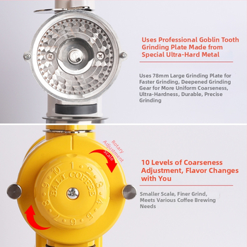 Αλεστήρας καφέ ηλεκτρικός εμπορικός 110V με λειτουργίες Auto και Inching, ισχύς 0.25 kW, βάρος 4.74 kg, κατάλληλος για κόκκους καφέ – ιδανικός για γραφεία, οικίες, καφέ, εστιατόρια