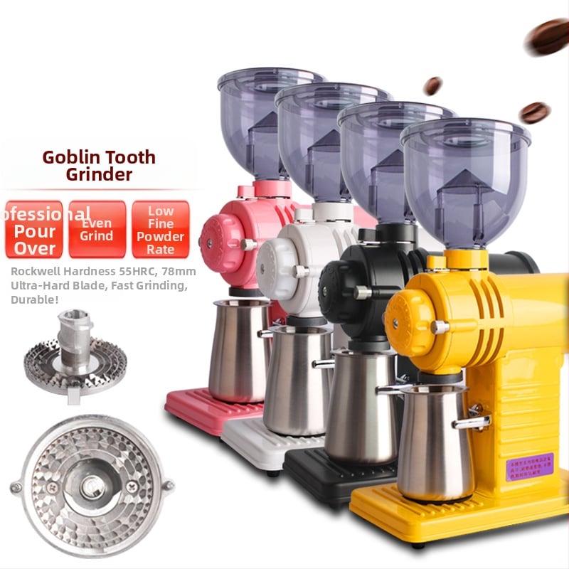 Αλεστήρας καφέ ηλεκτρικός εμπορικός 110V με λειτουργίες Auto και Inching, ισχύς 0.25 kW, βάρος 4.74 kg, κατάλληλος για κόκκους καφέ – ιδανικός για γραφεία, οικίες, καφέ, εστιατόρια