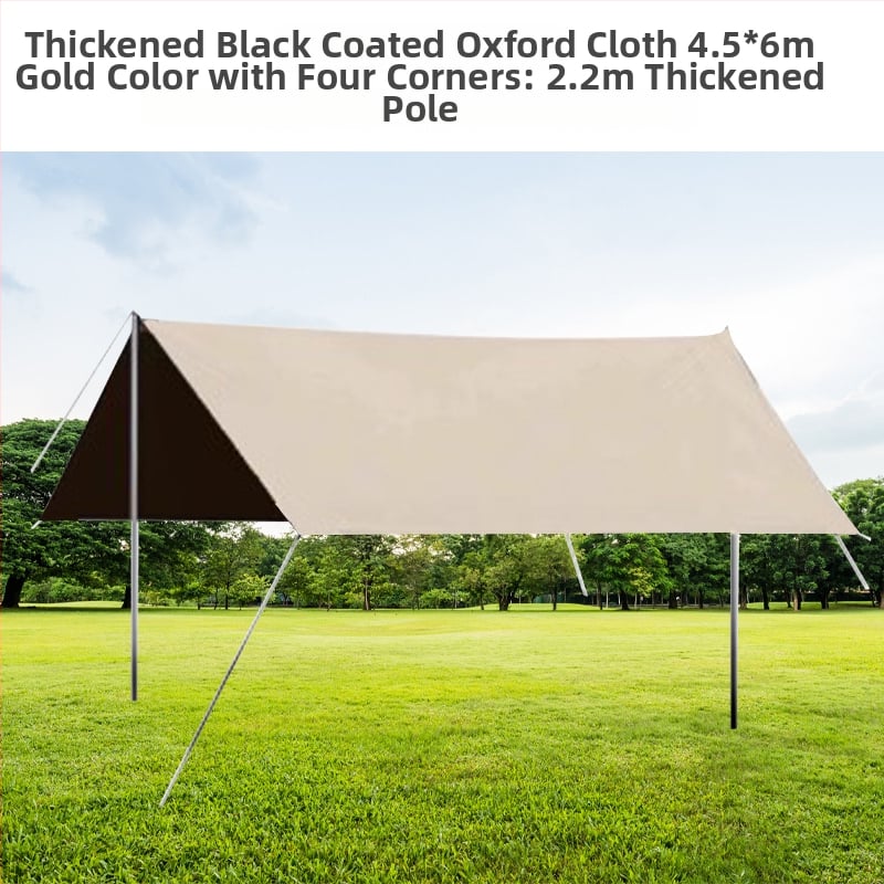 Kemping sátor kültéri árnyékoló, hordozható vinil függönnyel az autó oldalához a tengerparton, Oxford anyag, négyszögletes forma, kézi szerelés, vas tartók, vízállóság 1000