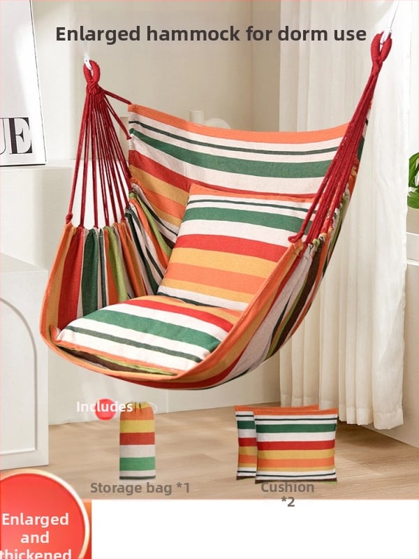 Vászon felületű függőágy, rögzítés nélkül, teherbírás 150 kg, súly 2 kg, testre szabható.