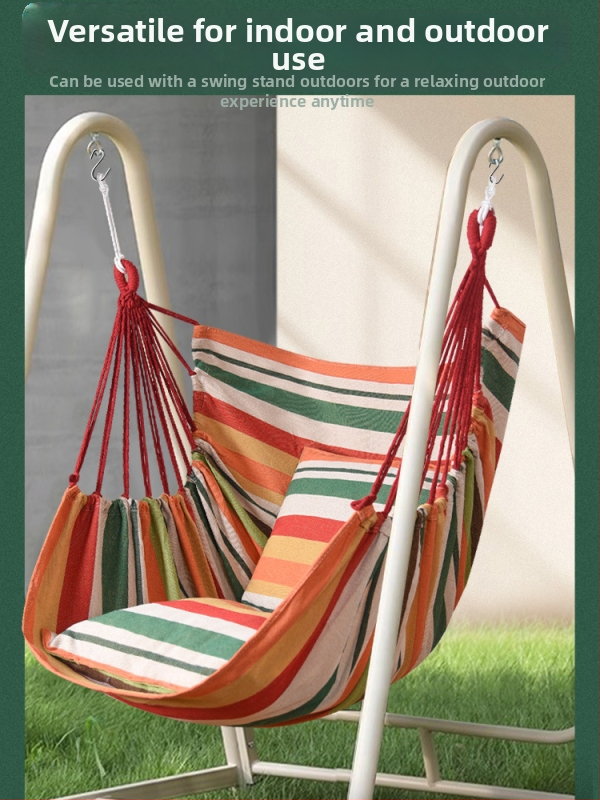 Hojdací hamak s plátnovou plochou; nosnosť 150 kg; hmotnosť 2 kg; bez držiaka; prispôsobiteľný.