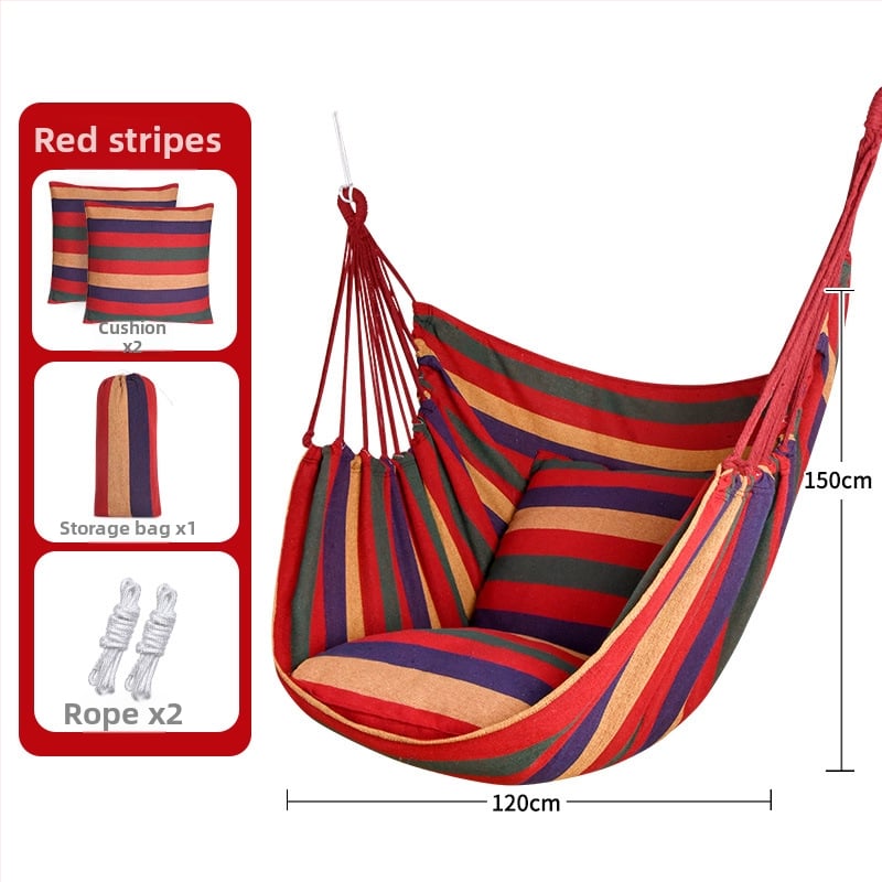 Vászon felületű függőágy, rögzítés nélkül, teherbírás 150 kg, súly 2 kg, testre szabható.