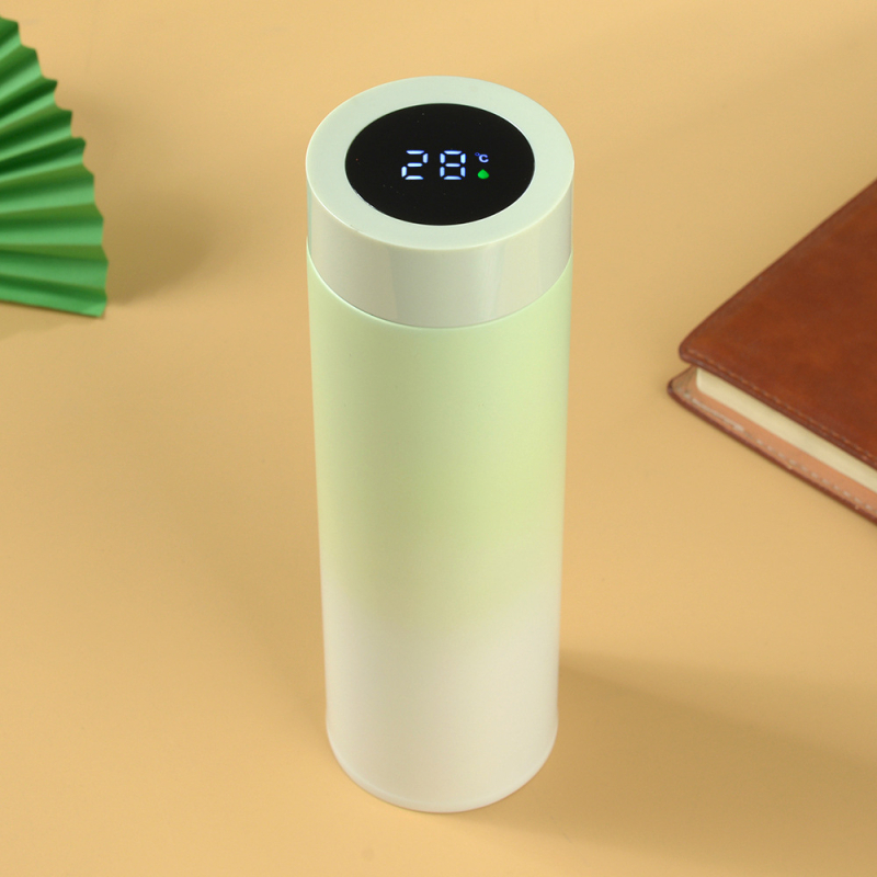 Termos šalice od nehrđajućeg čelika 316, unutarnja posuda 316, vanjski omotač 201, vakuumska izolacija 6-12 sati, čajni separator, prikaz temperature