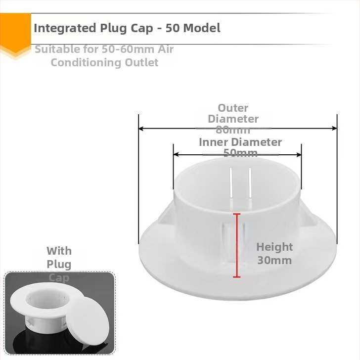 PVC poklop cijevi za zatvaranje otvora klima uređaja, dekorativni poklopac, model 40-150