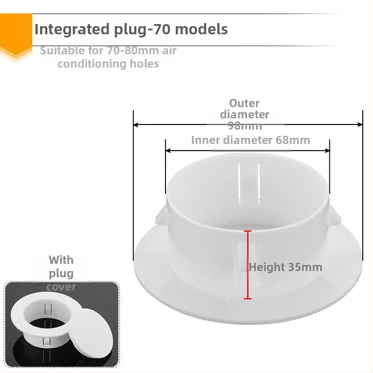 PVC poklop cijevi za zatvaranje otvora klima uređaja, dekorativni poklopac, model 40-150