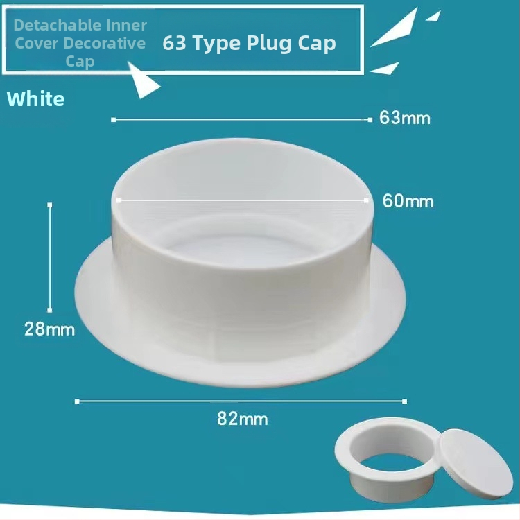 PVC poklop cijevi za zatvaranje otvora klima uređaja, dekorativni poklopac, model 40-150