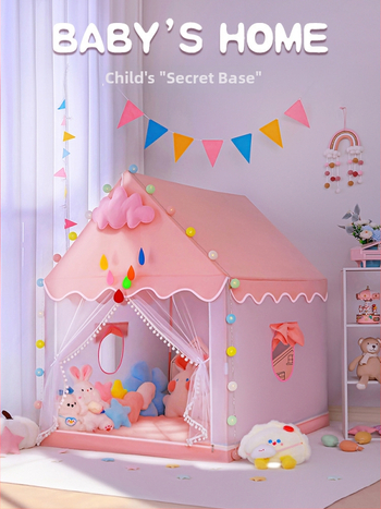 Detský vnútorný stan - pyramídový štýl, jednovrstvá konštrukcia, vyžaduje zloženie, vonkajší stan s vodotesnosťou 1000-1500 mm