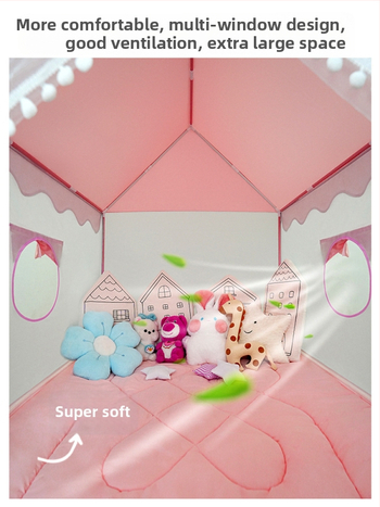 Detský vnútorný stan - pyramídový štýl, jednovrstvá konštrukcia, vyžaduje zloženie, vonkajší stan s vodotesnosťou 1000-1500 mm