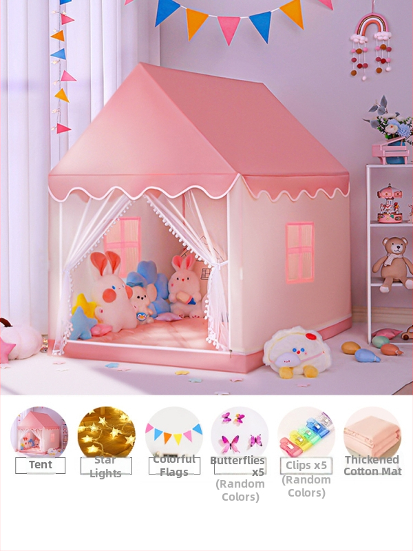 Detský vnútorný stan - pyramídový štýl, jednovrstvá konštrukcia, vyžaduje zloženie, vonkajší stan s vodotesnosťou 1000-1500 mm