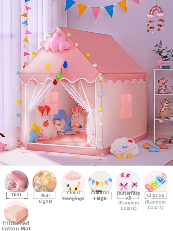 Detský vnútorný stan - pyramídový štýl, jednovrstvá konštrukcia, vyžaduje zloženie, vonkajší stan s vodotesnosťou 1000-1500 mm