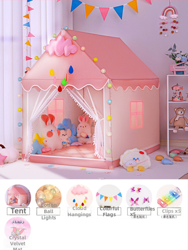 Detský vnútorný stan - pyramídový štýl, jednovrstvá konštrukcia, vyžaduje zloženie, vonkajší stan s vodotesnosťou 1000-1500 mm