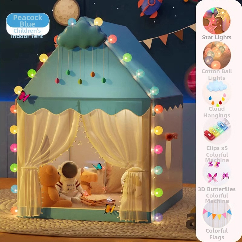 Detský vnútorný stan - pyramídový štýl, jednovrstvá konštrukcia, vyžaduje zloženie, vonkajší stan s vodotesnosťou 1000-1500 mm