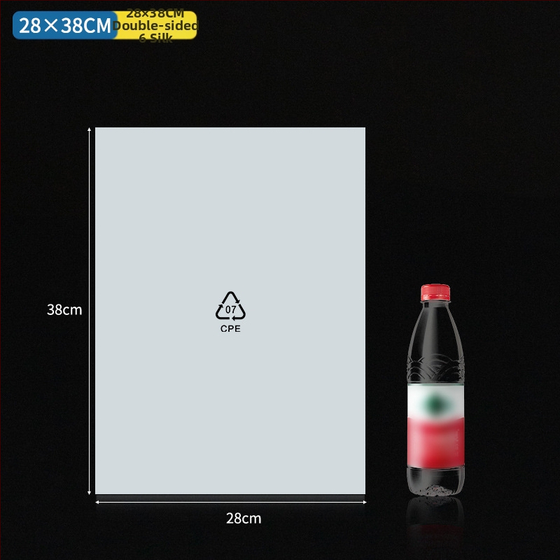 Önzáró, síknyílású tasak mobiltelefon-kiegészítők csomagolásához — vastagított, környezetbarát anyag, átlátszó felület.