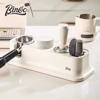 Σετ βάσης καφέ για πορταφίλτρς 51/58 mm — ελαστική παγκόσμια βάση με εξάρτημα συμπίεσης, πλαστική κατασκευή