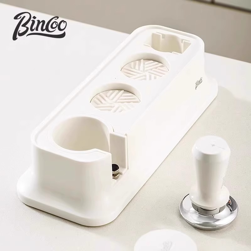 Σετ βάσης καφέ για πορταφίλτρς 51/58 mm — ελαστική παγκόσμια βάση με εξάρτημα συμπίεσης, πλαστική κατασκευή