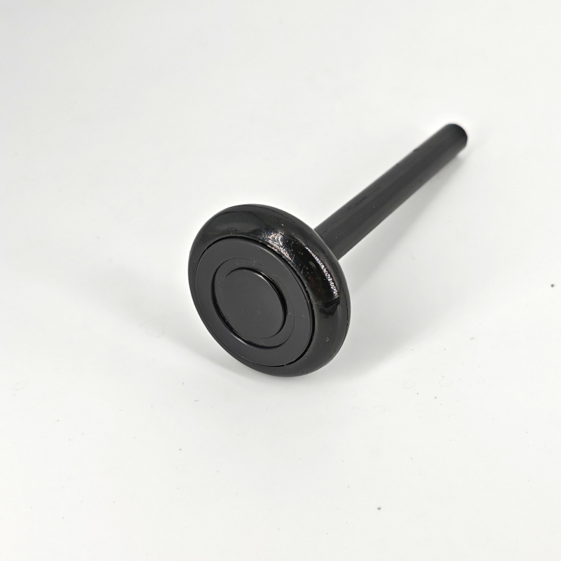 Garázsajtó görgő műanyag bevonatú rúddal és porvédő kupakkal | Anyag: nylon + galvanizált vas | Márka: Kuntai